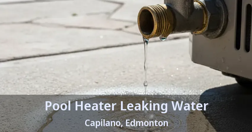 Pool Heater Leaking Water Capilano, Edmonton - AB Pool Heater Leaking Water Capilano, Edmonton - AB
