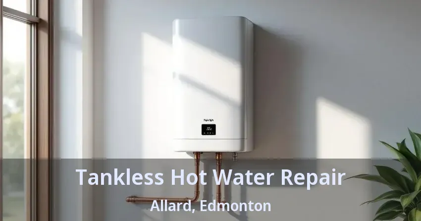 Tankless Hot Water Repair Allard, Edmonton - AB